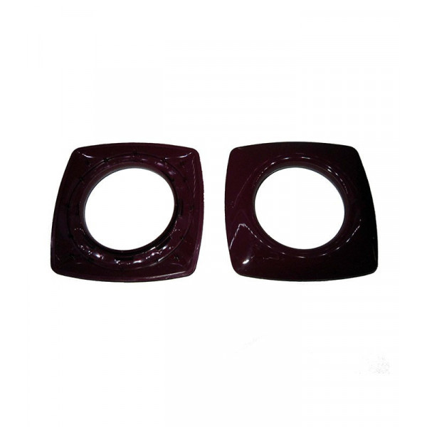 Œillets carré Ø 40mm Prune Glossy à clipser